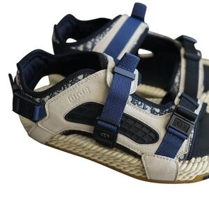 Dior Homme Navy and Tan Sandals